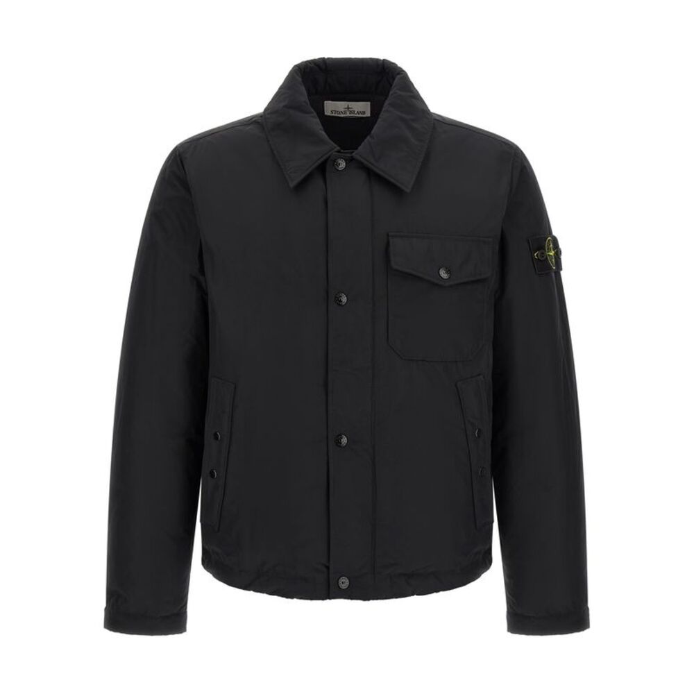 Stone Island Black Polyester Men's Jacket